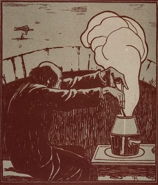  Friedrich Knig  (Vienna, 1857 - 1941) : Alchimista.  - Asta Libri & Grafica. Parte I: Stampe, Disegni & Dipinti - Libreria Antiquaria Gonnelli - Casa d'Aste - Gonnelli Casa d'Aste