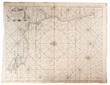  John Thornton  (1641 - 1708) : A chart of Guinea describing the Seacoast from Capo Verde...  John Seller  (1630 - 1697), John Colson  - Asta Libri & Grafica. Parte I: Stampe, Disegni & Dipinti - Libreria Antiquaria Gonnelli - Casa d'Aste - Gonnelli Casa d'Aste