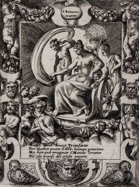  Giulio Bonasone  (Bologna,,  - 1576) : Il trionfo di Giunone.  - Asta Libri & Grafica. Parte I: Stampe, Disegni & Dipinti - Libreria Antiquaria Gonnelli - Casa d'Aste - Gonnelli Casa d'Aste