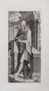  Lambert Suavius  (Liegi, 1520 - Francoforte, ) : San Giuda Taddeo.  - Asta Libri & Grafica. Parte I: Stampe, Disegni & Dipinti - Libreria Antiquaria Gonnelli - Casa d'Aste - Gonnelli Casa d'Aste