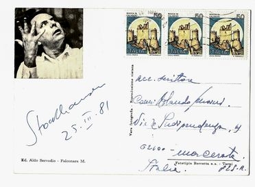  Stockhausen Karlheinz : Cartolina viaggiata autografa firmata.  - Asta Libri & Grafica. Parte II: Autografi, Musica & Libri a Stampa - Libreria Antiquaria Gonnelli - Casa d'Aste - Gonnelli Casa d'Aste