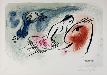  Marc Chagall  (Vitebsk, 1887 - St. Paul de  Vence, 1985) : La petite ecuyre.  - Auction Books & Graphics. Part I: Prints, Drawings & Paintings - Libreria Antiquaria Gonnelli - Casa d'Aste - Gonnelli Casa d'Aste