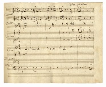  Ottani Bernardino : Fatima [melodramma] / Musica del Sig.r / Ottani. Datato 1779  - Asta Libri & Grafica - Libreria Antiquaria Gonnelli - Casa d'Aste - Gonnelli Casa d'Aste