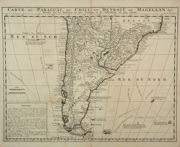  Chatelain Henri Abraham : Carte du Paraguai, du Chili, du Detroit de Magellan & C.  - Asta Libri & Grafica - Libreria Antiquaria Gonnelli - Casa d'Aste - Gonnelli Casa d'Aste