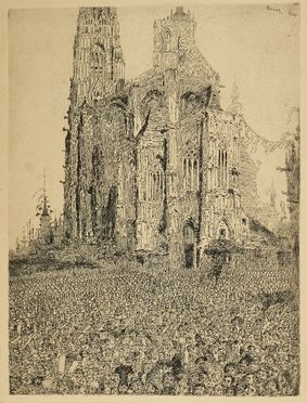  James Ensor  (Ostenda, 1860 - 1949) : La cathèdrale (seconda lastra).  - Asta Libri & Grafica - Libreria Antiquaria Gonnelli - Casa d'Aste - Gonnelli Casa d'Aste