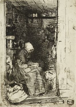  James Whistler Abbott McNeill  (Lowell, 1834 - Londra, 1903) : La vieille aux loques.  - Asta Libri & Grafica - Libreria Antiquaria Gonnelli - Casa d'Aste - Gonnelli Casa d'Aste