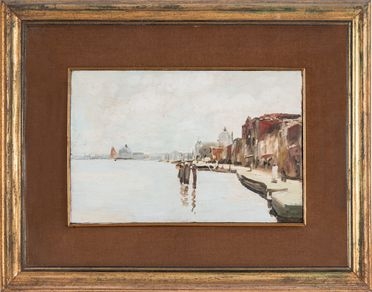  Guglielmo Ciardi  (Venezia, 1842 - 1917) : Veduta di Venezia.  - Asta Libri & Grafica - Libreria Antiquaria Gonnelli - Casa d'Aste - Gonnelli Casa d'Aste