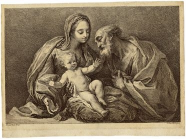  Francesco Bartolozzi  (Firenze, 1728 - Lisbona, 1815) : Sacra Famiglia.  - Asta Libri & Grafica - Libreria Antiquaria Gonnelli - Casa d'Aste - Gonnelli Casa d'Aste