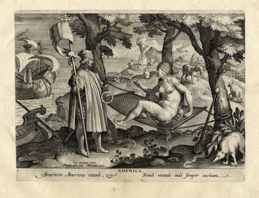 Theodor Galle  (Anversa, 1571 - 1633) : America.  - Auction Books & Graphics - Libreria Antiquaria Gonnelli - Casa d'Aste - Gonnelli Casa d'Aste