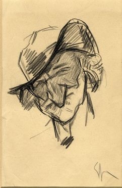  Enrico Sacchetti  (Roma, 1877 - Firenze, 1969) : Ritratto caricaturale di Giuseppe Verdi.  - Asta Libri & Grafica - Libreria Antiquaria Gonnelli - Casa d'Aste - Gonnelli Casa d'Aste