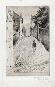  Eugne Deltre  (Paris, 1854 - 1938) : Viandanti.  - Asta Libri & Grafica - Libreria Antiquaria Gonnelli - Casa d'Aste - Gonnelli Casa d'Aste