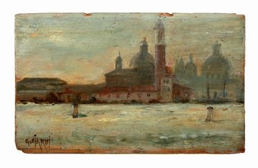  Guglielmo Ciardi  (Venezia, 1842 - 1917) : Veduta di Venezia.  - Auction Books & Graphics - Libreria Antiquaria Gonnelli - Casa d'Aste - Gonnelli Casa d'Aste