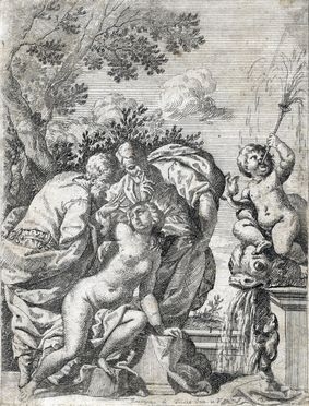  Antonio Domenico Triva  (Reggio Emilia, 1626 - Monaco, 1699) : Susanna e i vecchioni.  - Asta Libri & Grafica - Libreria Antiquaria Gonnelli - Casa d'Aste - Gonnelli Casa d'Aste