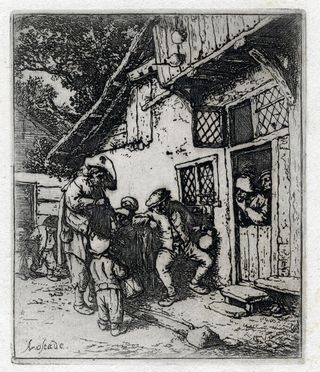  Adriaen (van) Ostade  (Haarlem,, 1610 - ivi, 1685) : I musici ambulanti.  - Auction Books & Graphics - Libreria Antiquaria Gonnelli - Casa d'Aste - Gonnelli Casa d'Aste