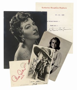  Gardner Ava Lavinia : Bel ritratto fotografico con dedica e firma autografa.  - Asta Libri & Grafica - Libreria Antiquaria Gonnelli - Casa d'Aste - Gonnelli Casa d'Aste