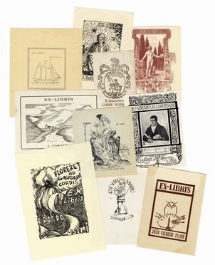  Incisione, Arte : Lotto di 134 ex-libris.  Ugo Ojetti  (1871 - 1946)  - Auction Books & Graphics - Libreria Antiquaria Gonnelli - Casa d'Aste - Gonnelli Casa d'Aste