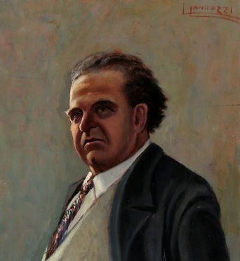 Lando Landozzi  (Livorno, 1887 - 1959) : Ritratto di Pietro Mascagni.  - Auction Books & Graphics - Libreria Antiquaria Gonnelli - Casa d'Aste - Gonnelli Casa d'Aste