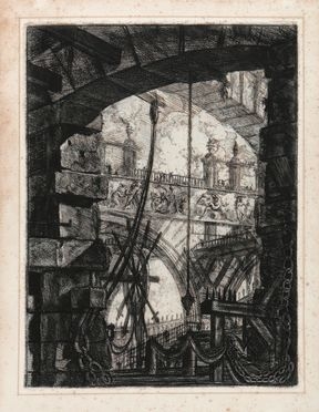  Giovanni Battista Piranesi  (Mogliano Veneto, 1720 - Roma, 1778) : La grande piazza.  - Asta Libri & Grafica - Libreria Antiquaria Gonnelli - Casa d'Aste - Gonnelli Casa d'Aste