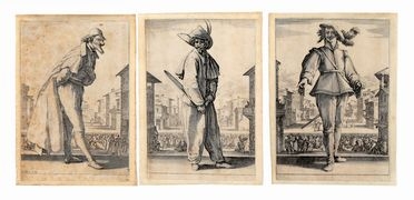 Jacques Callot  (Nancy, 1592 - 1635) : I tre pantaloni.  - Asta Libri & Grafica - Libreria Antiquaria Gonnelli - Casa d'Aste - Gonnelli Casa d'Aste