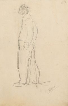  Lorenzo Viani  (Viareggio, 1882 - Ostia, 1936) : Figura maschile.  - Auction Books & Graphics - Libreria Antiquaria Gonnelli - Casa d'Aste - Gonnelli Casa d'Aste
