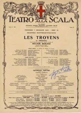 Raccolta di 35 locandine del Teatro alla Scala, quasi tutti con firme autografe.  - Asta Libri & Grafica - Libreria Antiquaria Gonnelli - Casa d'Aste - Gonnelli Casa d'Aste