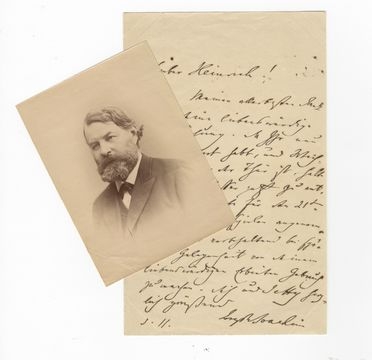  Joachim Jzsef : Lettera autografa firmata inviata a Heinrich.  - Asta Libri & Grafica - Libreria Antiquaria Gonnelli - Casa d'Aste - Gonnelli Casa d'Aste