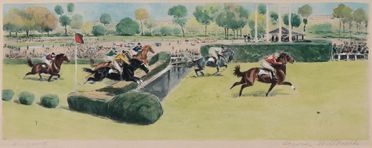  Willoughby George  (Washington D.C., 1843 - 1923) : Corsa dei cavalli.  - Asta Libri & Grafica - Libreria Antiquaria Gonnelli - Casa d'Aste - Gonnelli Casa d'Aste