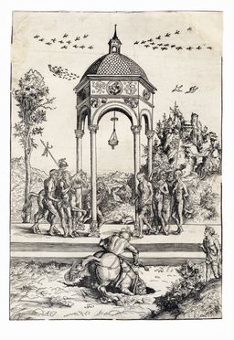 Lucas Cranach (il Vecchio)  (Kronach, 1472 - Weimar, 1553) : La devotio di Marco Curzio.  - Auction Books & Graphics - Libreria Antiquaria Gonnelli - Casa d'Aste - Gonnelli Casa d'Aste