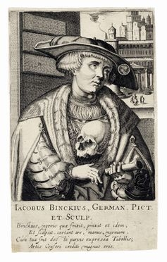  Simon de Vries Weynouts o Frisius  (Harlingen, 1580 - L'Aja, 1629) : Iacobus Binckius.  - Auction Books & Graphics - Libreria Antiquaria Gonnelli - Casa d'Aste - Gonnelli Casa d'Aste
