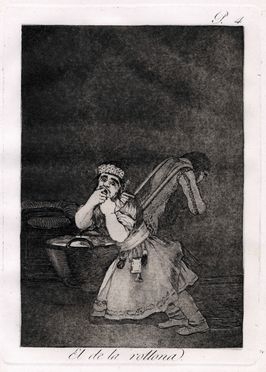  Francisco Goya y Lucientes  (Fuendetodos,, 1746 - Bordeaux,, 1828) : El de la rollona.  - Auction Books & Graphics - Libreria Antiquaria Gonnelli - Casa d'Aste - Gonnelli Casa d'Aste