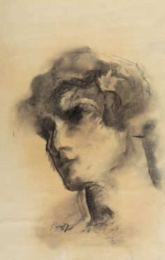  Luigi Bonazza  (Arco, 1877 - Trento, 1965) : Testa di Orfeo.  - Asta Libri & Grafica - Libreria Antiquaria Gonnelli - Casa d'Aste - Gonnelli Casa d'Aste