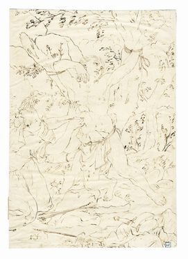  Anonimo del XVIII secolo : San Sebastiano curato dalle pie donne.  - Auction Books & Graphics - Libreria Antiquaria Gonnelli - Casa d'Aste - Gonnelli Casa d'Aste