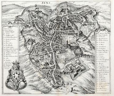  Matthaus Merian  (Basilea,, 1593 - Bad Schwalbach,, 1650) : Sena.  - Asta Libri & Grafica - Libreria Antiquaria Gonnelli - Casa d'Aste - Gonnelli Casa d'Aste