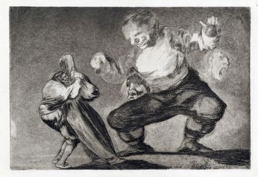  Francisco Goya y Lucientes  (Fuendetodos,, 1746 - Bordeaux,, 1828) : Tras el vicio viene el fornicio. Bobalicon.  - Auction Books & Graphics - Libreria Antiquaria Gonnelli - Casa d'Aste - Gonnelli Casa d'Aste