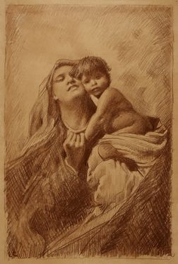  Domenico Morelli  (Napoli, 1826 - 1901) [da] : Mater purissima.  - Asta Grafica & Libri - Libreria Antiquaria Gonnelli - Casa d'Aste - Gonnelli Casa d'Aste