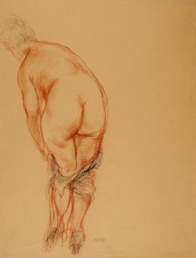  George Grosz  (Berlino, 1893 - 1959) : Nudo femminile visto da tergo.  - Asta Grafica & Libri - Libreria Antiquaria Gonnelli - Casa d'Aste - Gonnelli Casa d'Aste