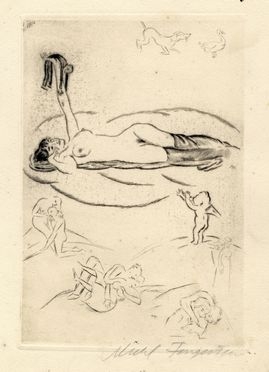  Michel Fingesten  (Buczkowitz, 1883 - Cerisano, 1943) : Tre incisioni da: Arno Holz, Die Blechschmiede.  - Asta Grafica & Libri - Libreria Antiquaria Gonnelli - Casa d'Aste - Gonnelli Casa d'Aste