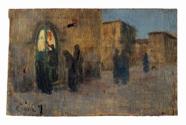  Cesare Ciani  (Firenze, 1854 - 1925) : La visita.  - Auction Graphics & Books - Libreria Antiquaria Gonnelli - Casa d'Aste - Gonnelli Casa d'Aste