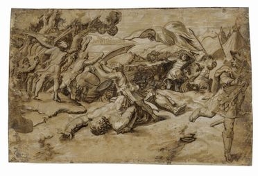  Ugo da Carpi  (Carpi,  - Bologna, 1532) : Decollazione di Golia.  - Auction Graphics & Books - Libreria Antiquaria Gonnelli - Casa d'Aste - Gonnelli Casa d'Aste