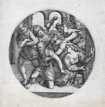  Giovanni Antonio da Brescia [da] : Sansone e Dalila.  - Auction Graphics & Books - Libreria Antiquaria Gonnelli - Casa d'Aste - Gonnelli Casa d'Aste