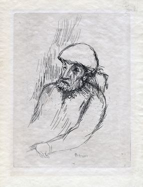  Pierre Bonnard  (Fontenay-aux-Roses, 1867 - Le Cannet, 1947) : Portrait de Renoir.  - Asta Grafica & Libri - Libreria Antiquaria Gonnelli - Casa d'Aste - Gonnelli Casa d'Aste
