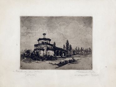  Carlo Casanova  (Crema, 1871 - Quarna Sotto, 1950) : La Pozzobonelli (Milano).  - Asta Grafica & Libri - Libreria Antiquaria Gonnelli - Casa d'Aste - Gonnelli Casa d'Aste