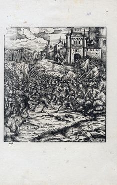  Hans Burgkmair  (Augsburg, 1473 - 1531) : Battaglia alle porte di Utrecht.  - Asta Grafica & Libri - Libreria Antiquaria Gonnelli - Casa d'Aste - Gonnelli Casa d'Aste