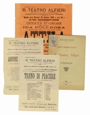 Raccolta di circa 220 locandine di teatri Firenze.  - Asta Grafica & Libri - Libreria Antiquaria Gonnelli - Casa d'Aste - Gonnelli Casa d'Aste