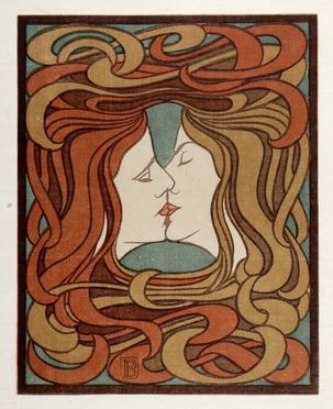  Peter Behrens  (Hamburg, 1868 - Berlin, 1940) : Der Kuss (Il bacio).  - Asta Grafica & Libri - Libreria Antiquaria Gonnelli - Casa d'Aste - Gonnelli Casa d'Aste