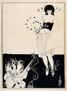  Aubrey Beardsley  (Brighton, 1872 - Mentone, 1898) : Salome. The stomach dance.  - Auction Graphics & Books - Libreria Antiquaria Gonnelli - Casa d'Aste - Gonnelli Casa d'Aste