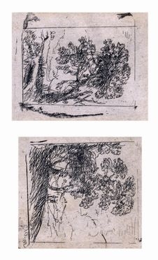  Claude Lorrain  (Chamagne, 1600 - Roma, 1682) : Les deux paysages.  - Asta Grafica & Libri - Libreria Antiquaria Gonnelli - Casa d'Aste - Gonnelli Casa d'Aste