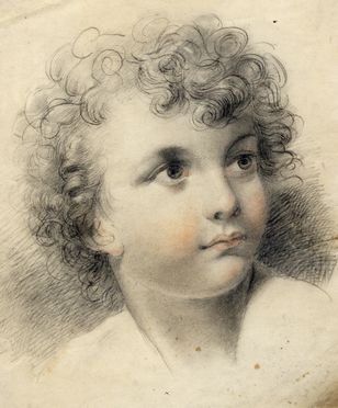  Andrea Appiani  (Milano, 1754 - 1817) [attribuito a] : Volto di fanciullo.  - Asta Grafica & Libri - Libreria Antiquaria Gonnelli - Casa d'Aste - Gonnelli Casa d'Aste