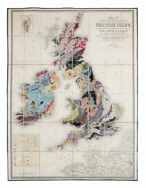  Wyld James : Map of the superficial geology of British Isles.  - Auction Graphics & Books - Libreria Antiquaria Gonnelli - Casa d'Aste - Gonnelli Casa d'Aste