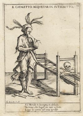  Giuseppe Maria Mitelli  (Bologna, 1634 - 1718) : Il cataletto acquistar f intelletto.  - Asta Grafica & Libri - Libreria Antiquaria Gonnelli - Casa d'Aste - Gonnelli Casa d'Aste